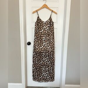 Pink Lily Leopard Print Dress